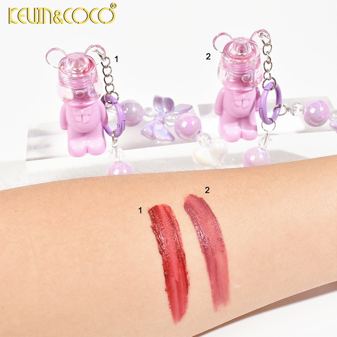 LABIAL ATERCIOPELADO DE OSITO CON CADENA  5