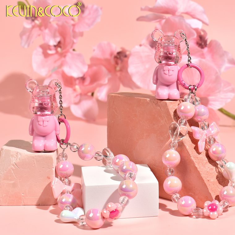 LABIAL ATERCIOPELADO DE OSITO CON CADENA  3