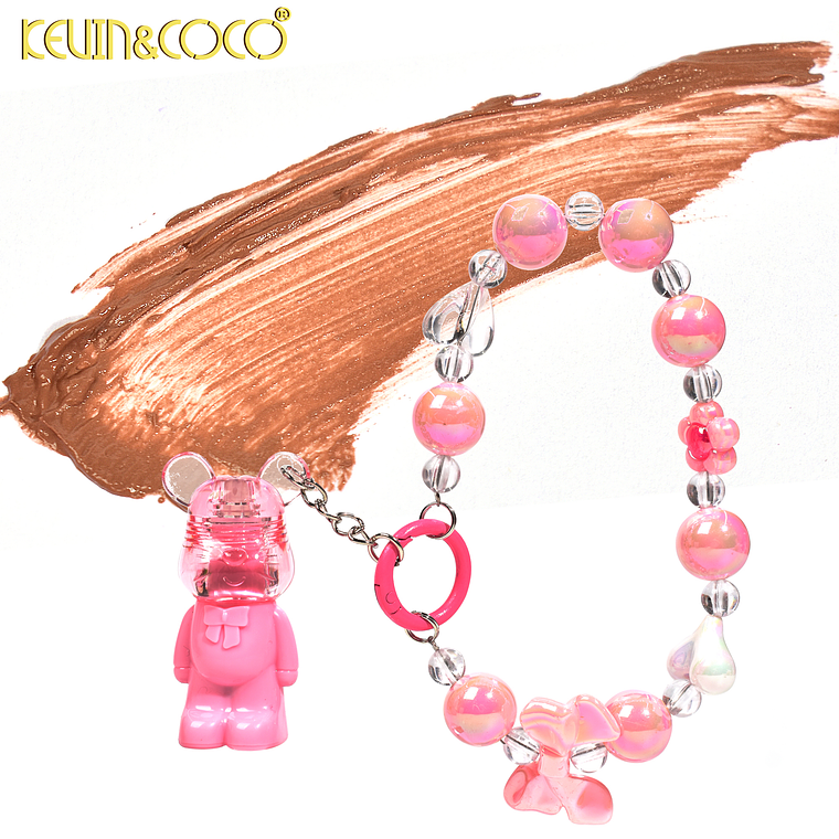 LABIAL ATERCIOPELADO DE OSITO CON CADENA  6