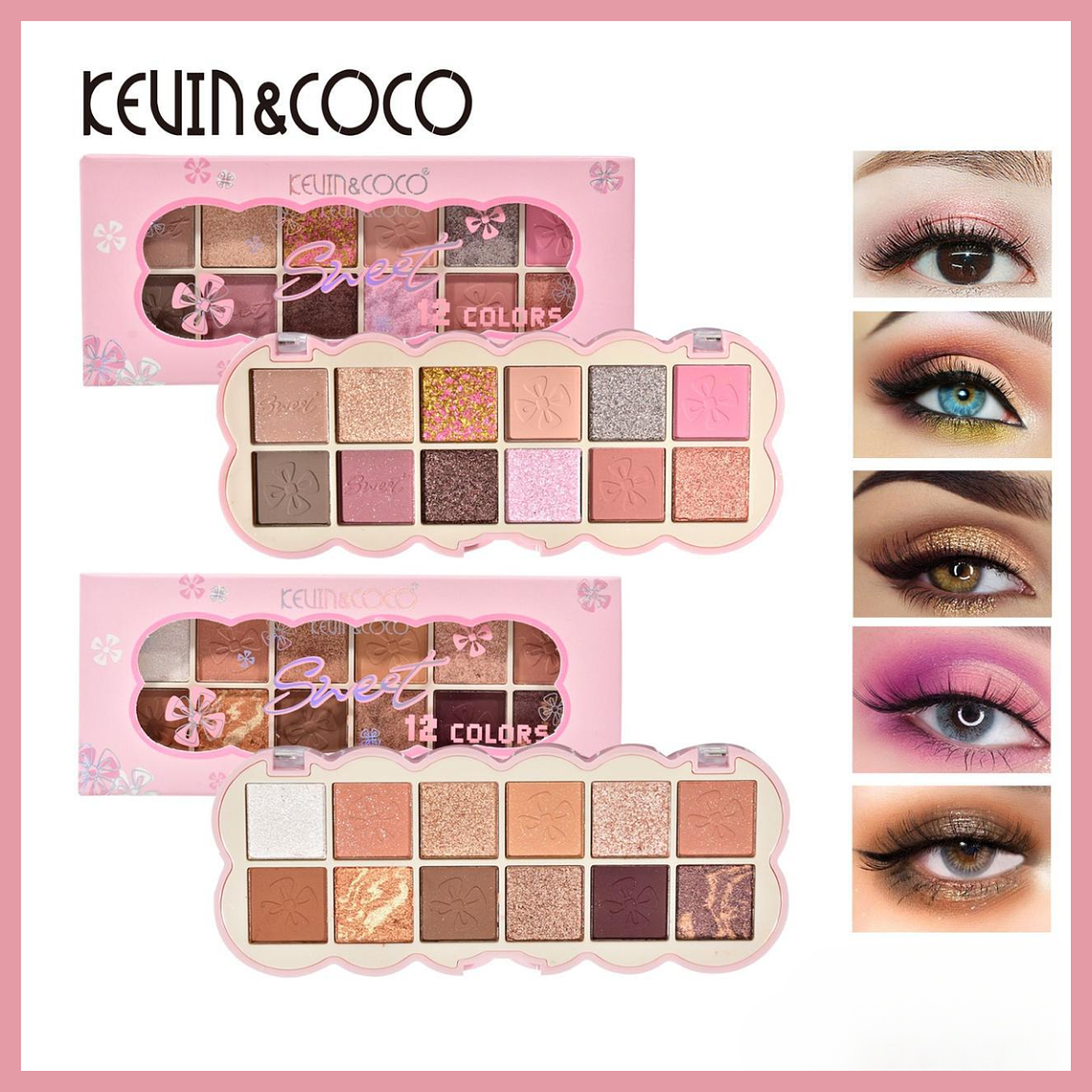  SOMBRA DE OJOS SWEETHEART WILDFLOWER DE 12 COLORES (SOMBRA DE OJOS MATE PERLADO)  1