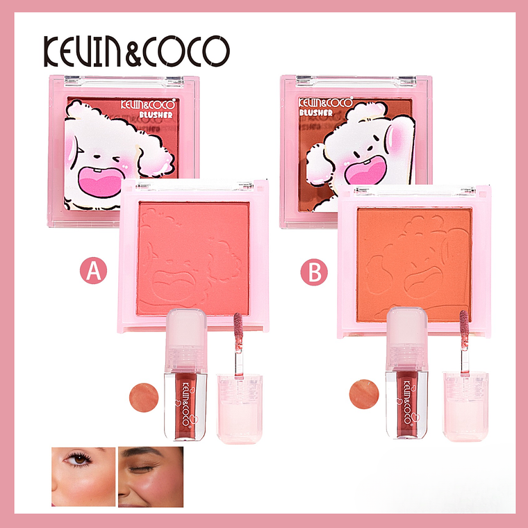  BRILLO LABIAL HUG PUPPY BLUSH (RUBOR MATTE + BRILLO LABIAL HIDRATANTE, SEDOSO Y LECHOSO) 1