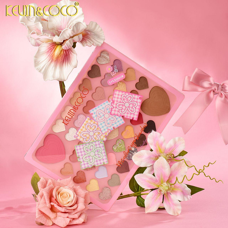 PALETA DE SOMBRA DE OJOS PUZZLE HEART DE 39 COLORES  1