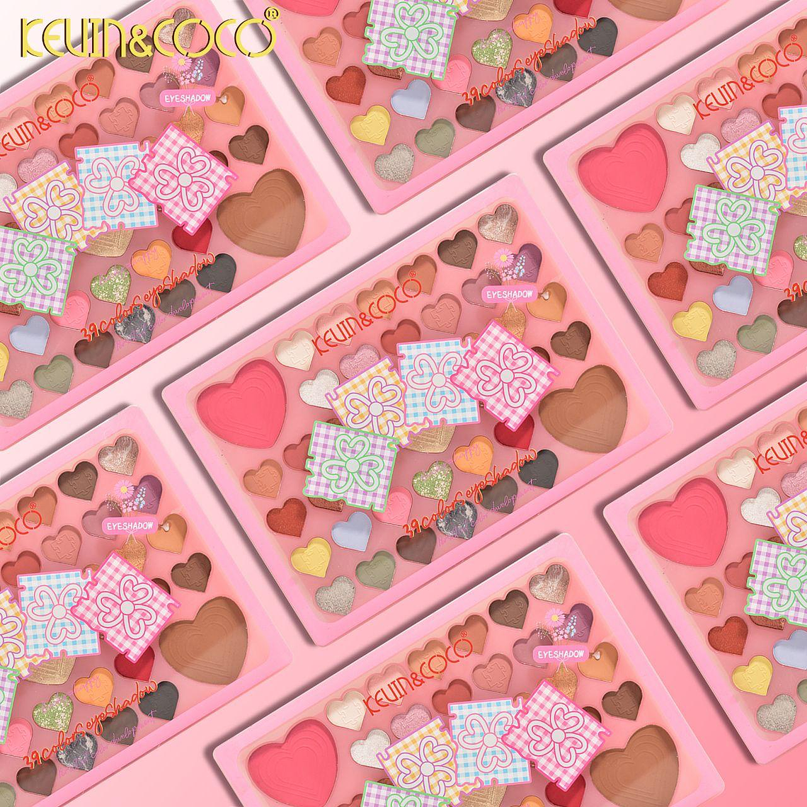 PALETA DE SOMBRA DE OJOS PUZZLE HEART DE 39 COLORES  2