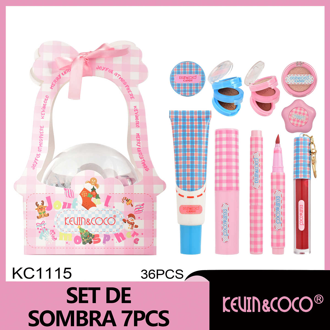 Set de brillo de labios y sombras de ojos 1