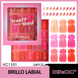 Youge Pink Mirror Lip Glaze - Juego grande 