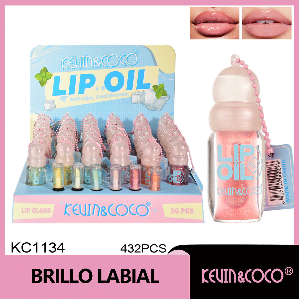  Brillo labial perlado de menta 1