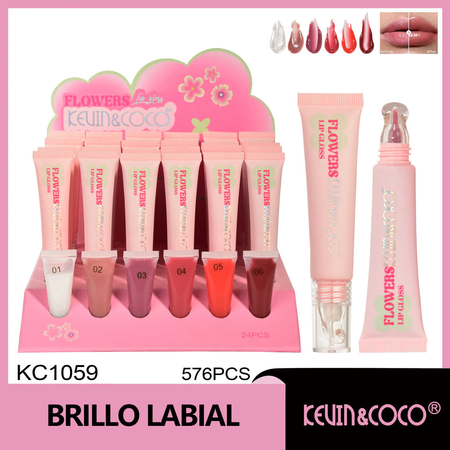 Brillo labial individual Flower Bell 