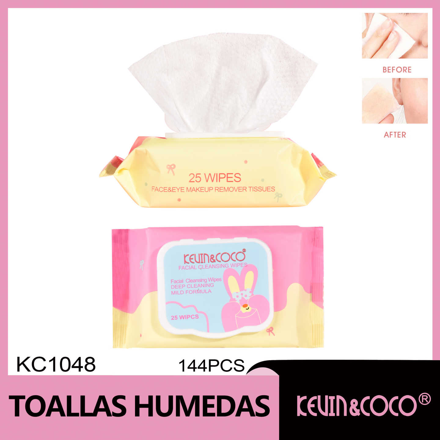  Toallitas desmaquillantes 