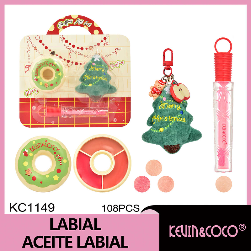 Set de brillo de labios y sombras de ojos