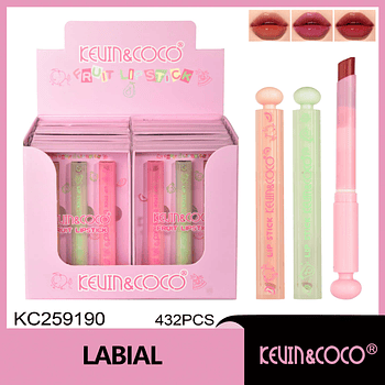 Velvet Fun Fruit – Paquete de 3 Lápices Labiales