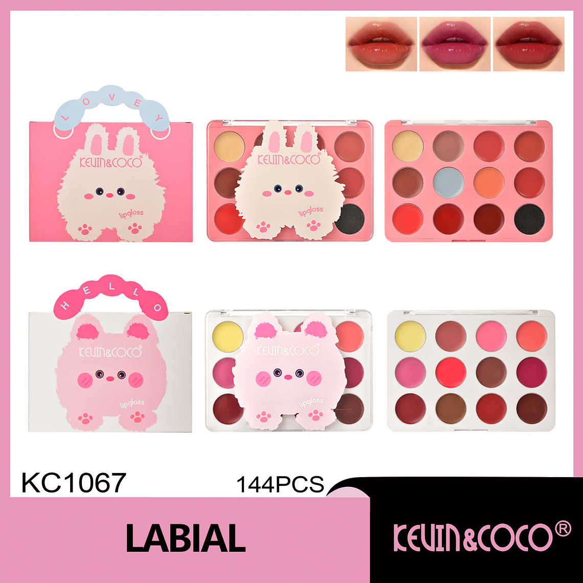 Paleta de 12 labiales cremosos  1