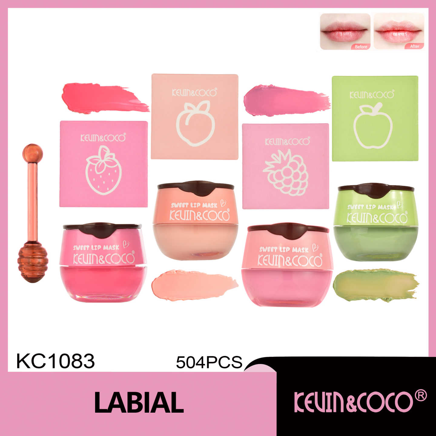   Mascarilla labial de caramelo de frutas 