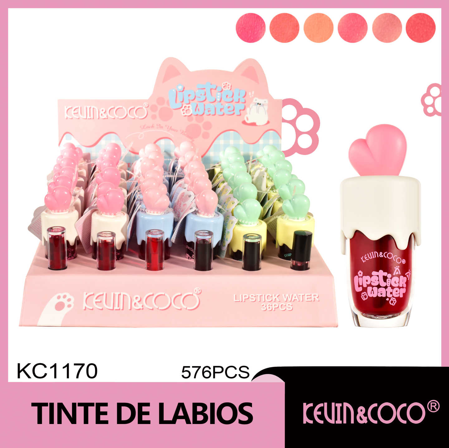  Lápiz labial de pata de gato 