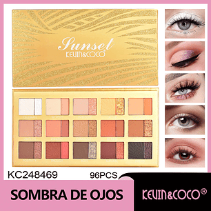  Paleta de sombras de ojos Sunset de 30 colores 
