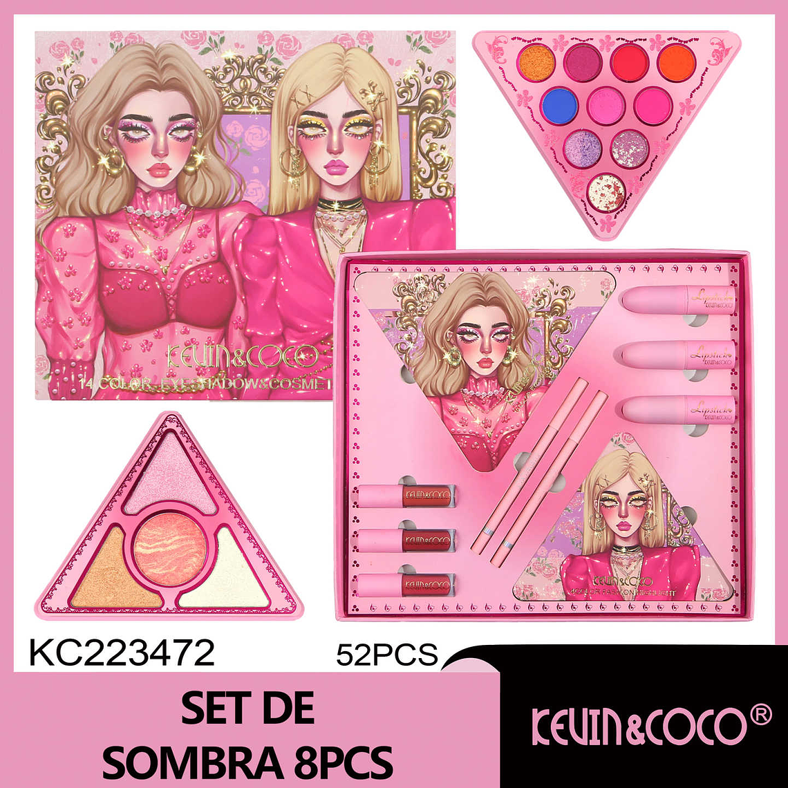   El conjunto de rosas en forma de V de 14 colore 1