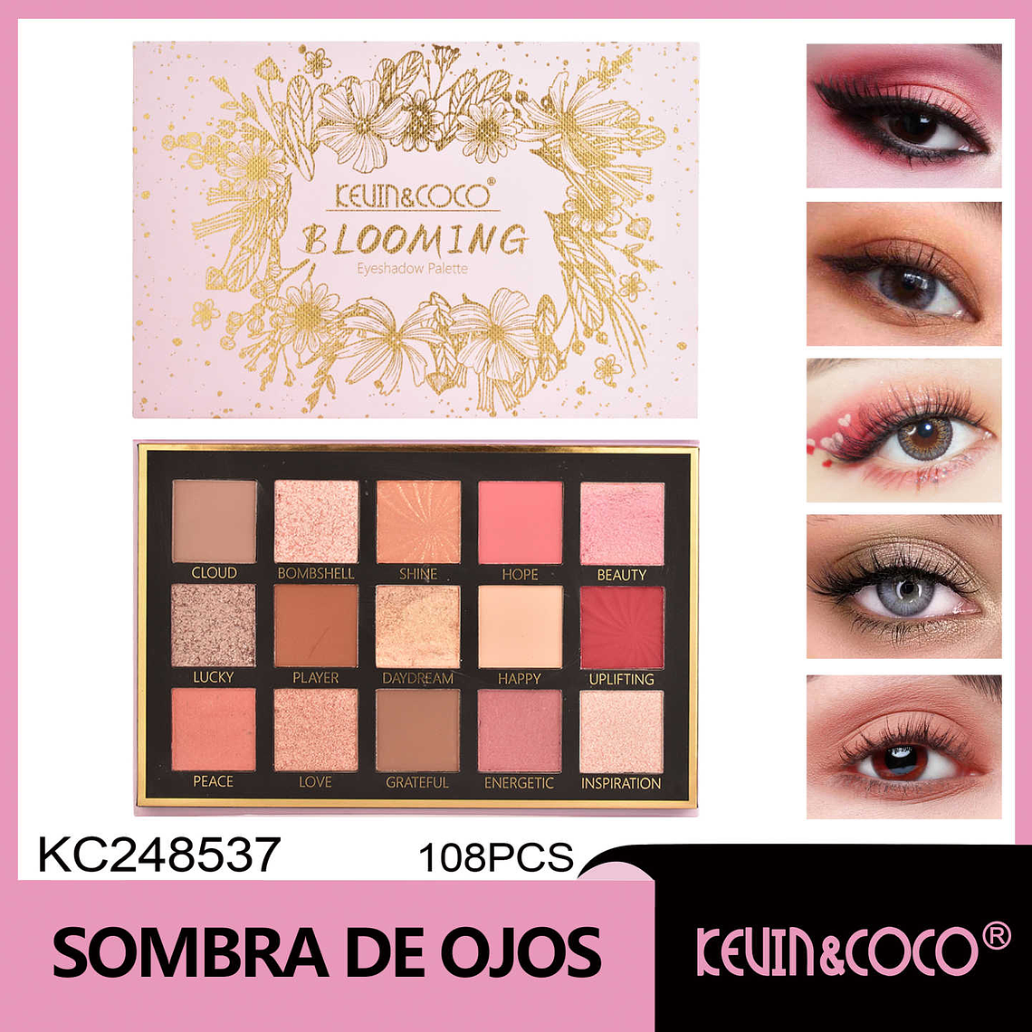 Sombra de ojos de 15 colores  1