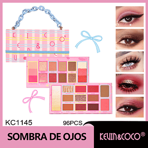  Paleta de maquillaje Dream Fast Travel de 26 colores rosa 
