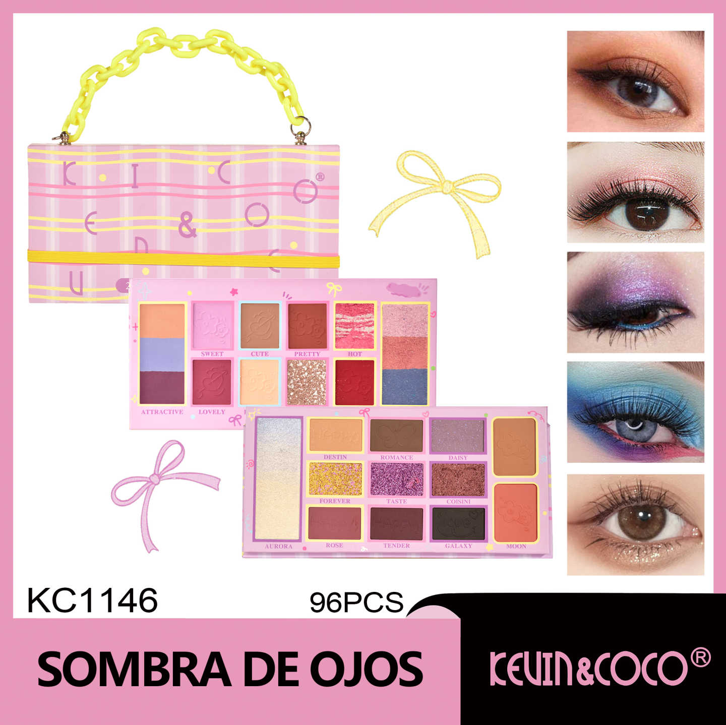   Paleta de maquillaje Dream Fast Travel de 26 colores morado 