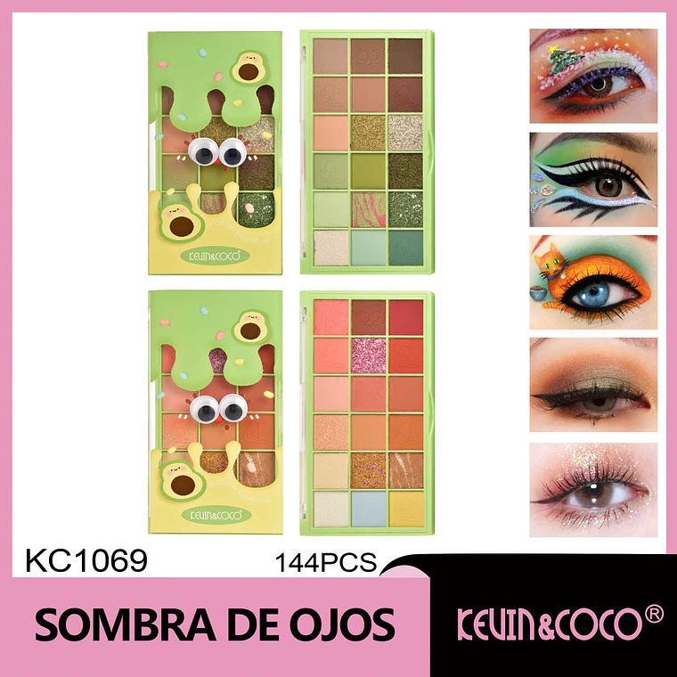   Sombra de ojos Cheese Avocado de 18 colores  1