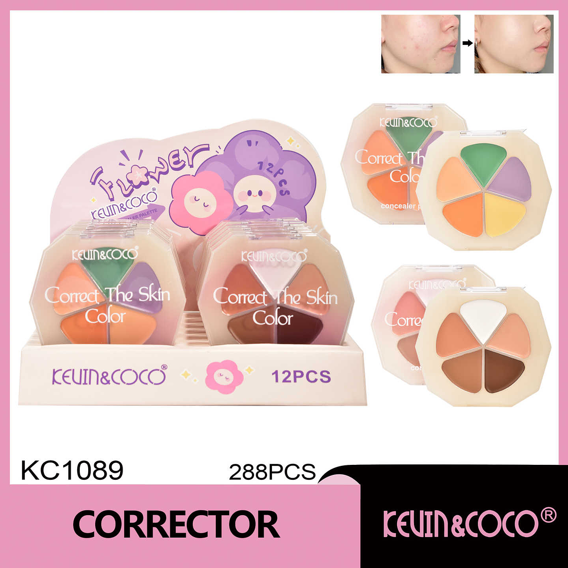 Corrector Phantom de 5 colores  1