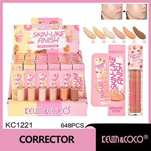  Corrector Fluido Skin Like Finish 6 tonos