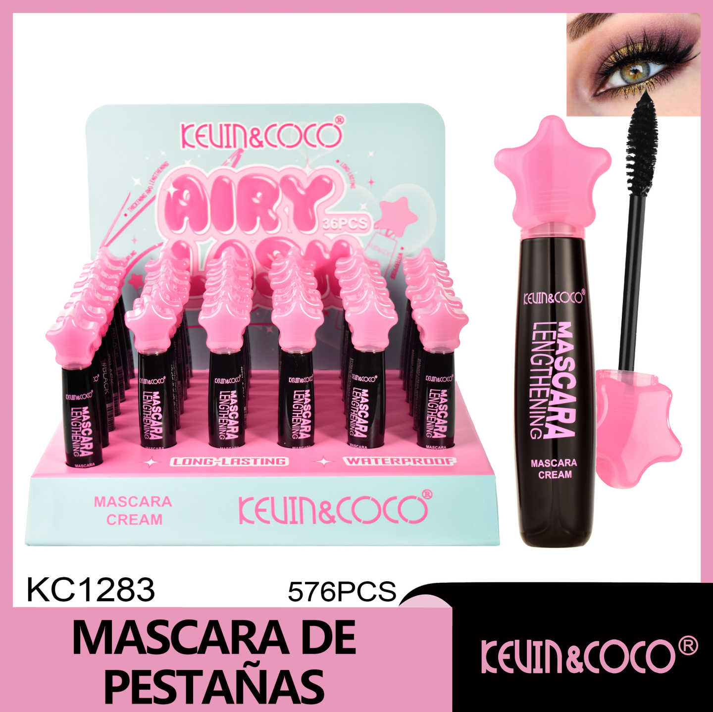 Máscara de pestañas brillante 