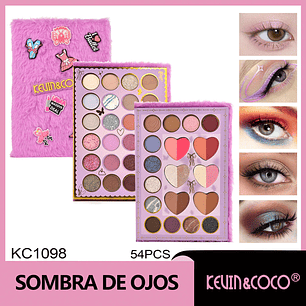  Paleta de 42 colores Fluffy Sweetheart Face en morado 