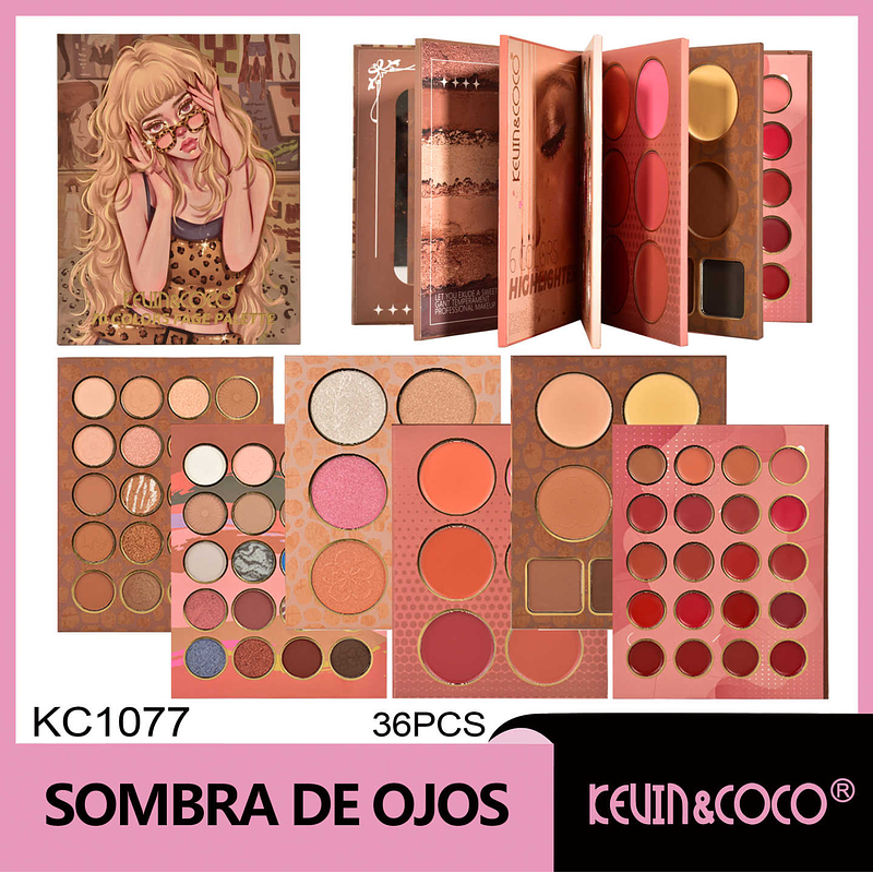  Sombra de ojos Chica leopardo 79 colores 