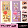   Sombra de ojos de forma especial, 10 colores, verde uva limón 