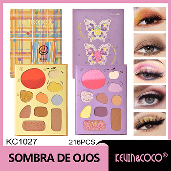   Sombra de ojos de forma especial, 10 colores, verde uva limón 