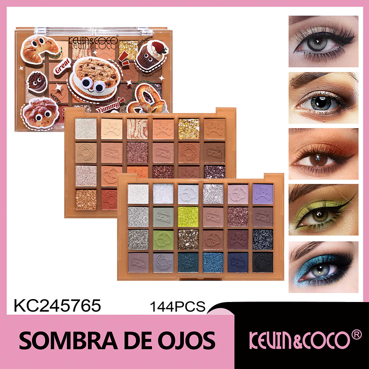   Juego de sombras de ojos de 24 colores Dessert Bread Series B  1