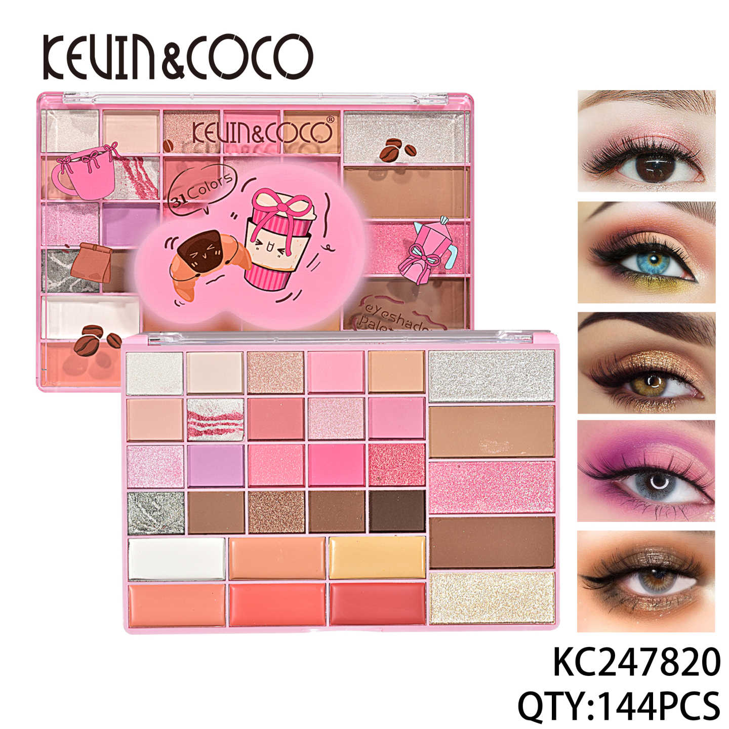  Sombra de ojos Youka 31 colores rosa 