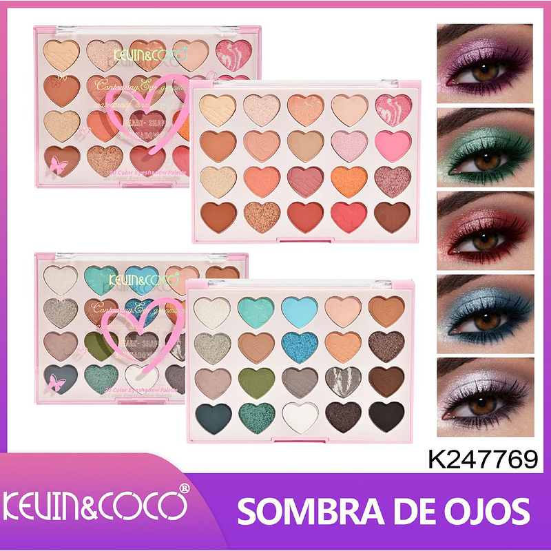  Sombra de ojos Ice Smoothie Crystal de 20 colores 