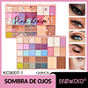  Paleta de sombras de ojos de 33 colores rosa 