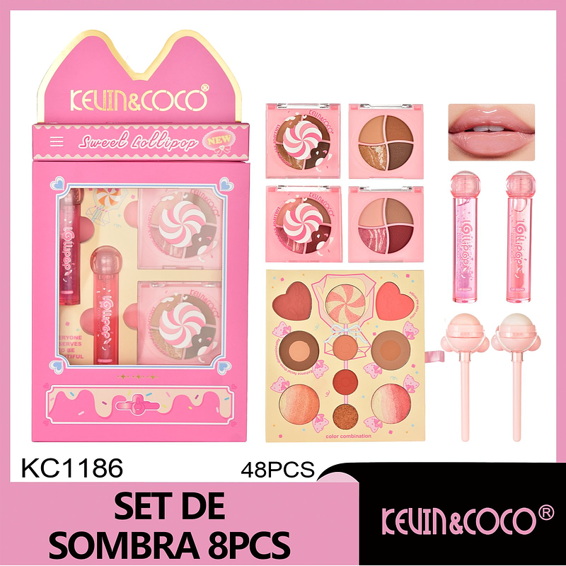 SET DE OJOS,JUEGO DE SOMBRA SWEET LOLLIPOP