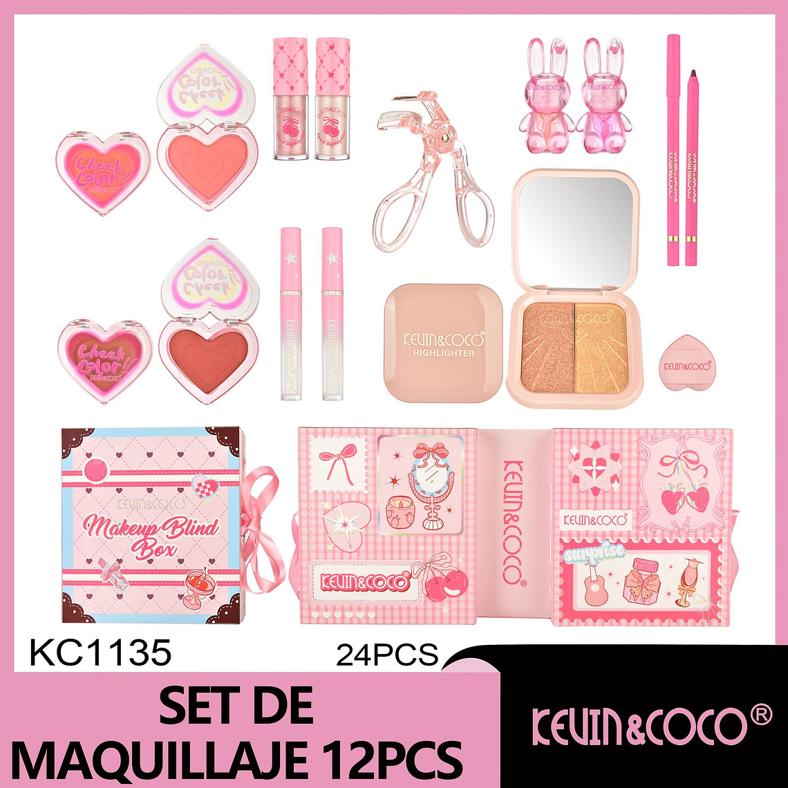  Set de sombras de ojos Set de cajas sorpresa navideñas 1