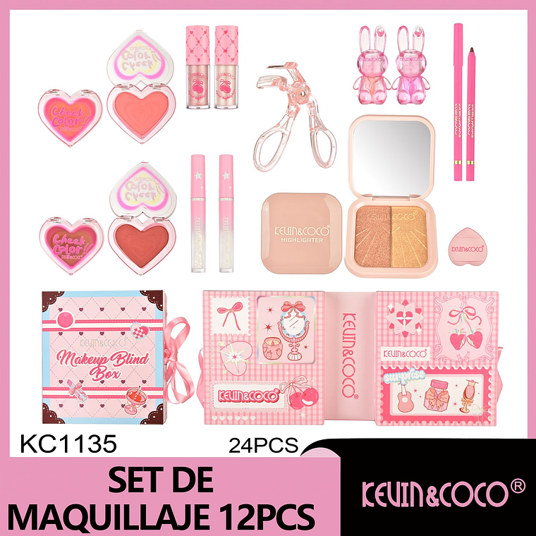  Set de sombras de ojos Set de cajas sorpresa navideñas 1