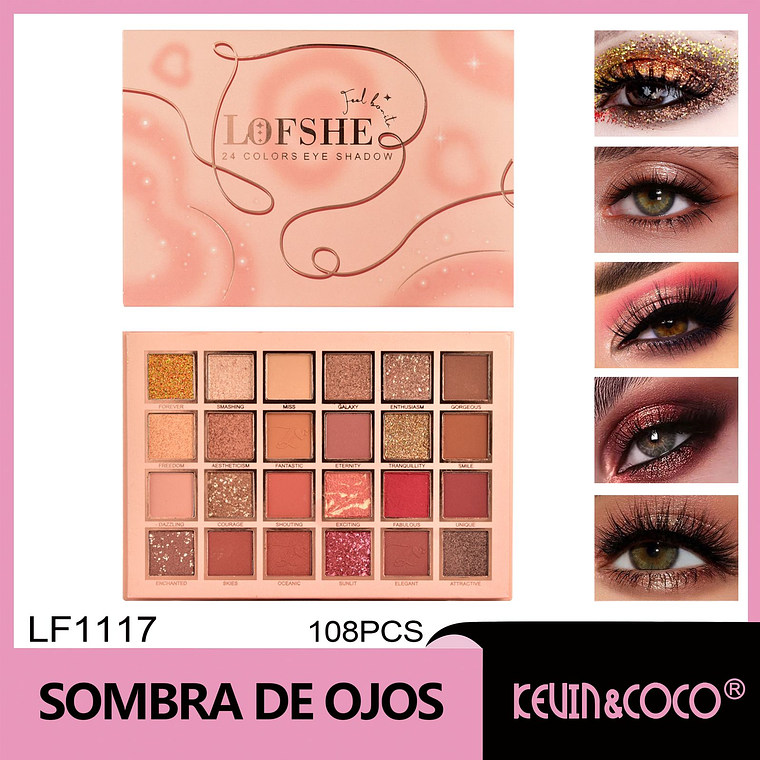 Paleta de Sombras de Ojos – Love Whisper Starry Night (24 Colores) 1