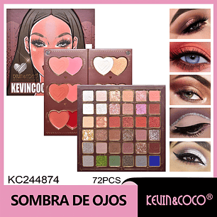  Sombras de ojos Chica caramelo de 48 colores
