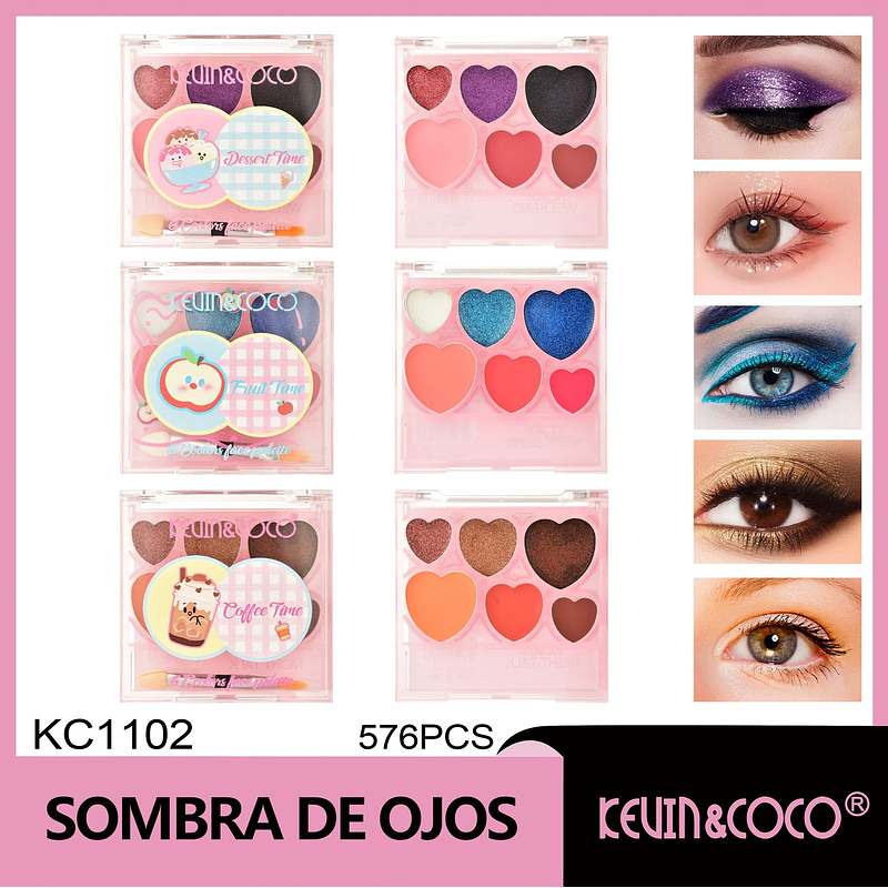  Paleta de sombras de ojos de 6 colores Graffiti Party 