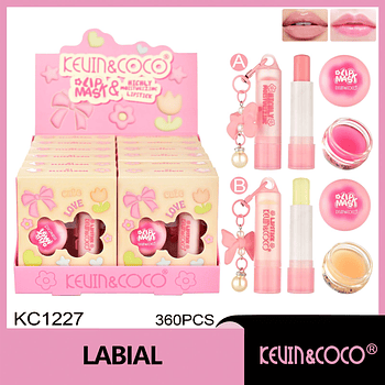  Set de mascarillas labiales Sweetheart  lápiz labial