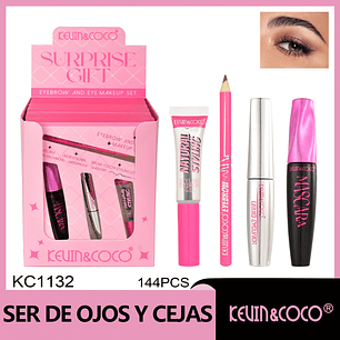   Set de lápiz de cejas y delineador de ojos  set de máscara de pestañas