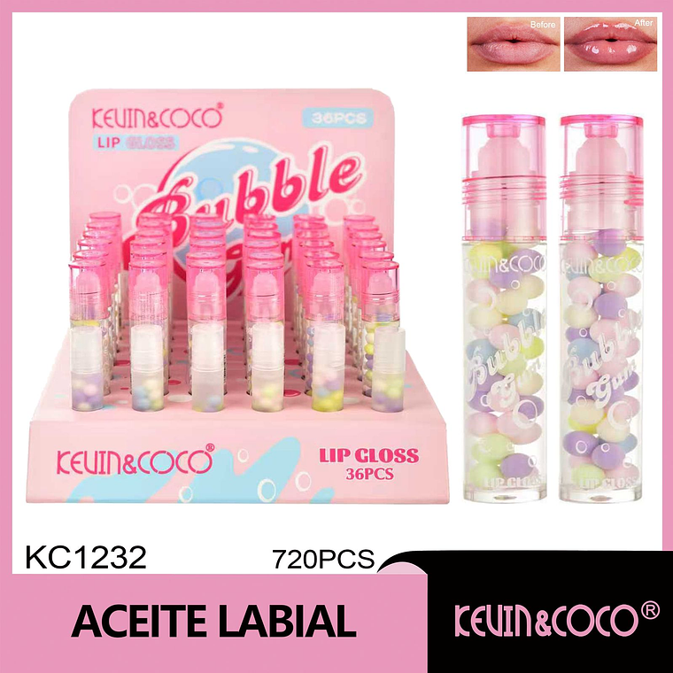  Aceite labial en roll-on de caramelo arcoíris  1