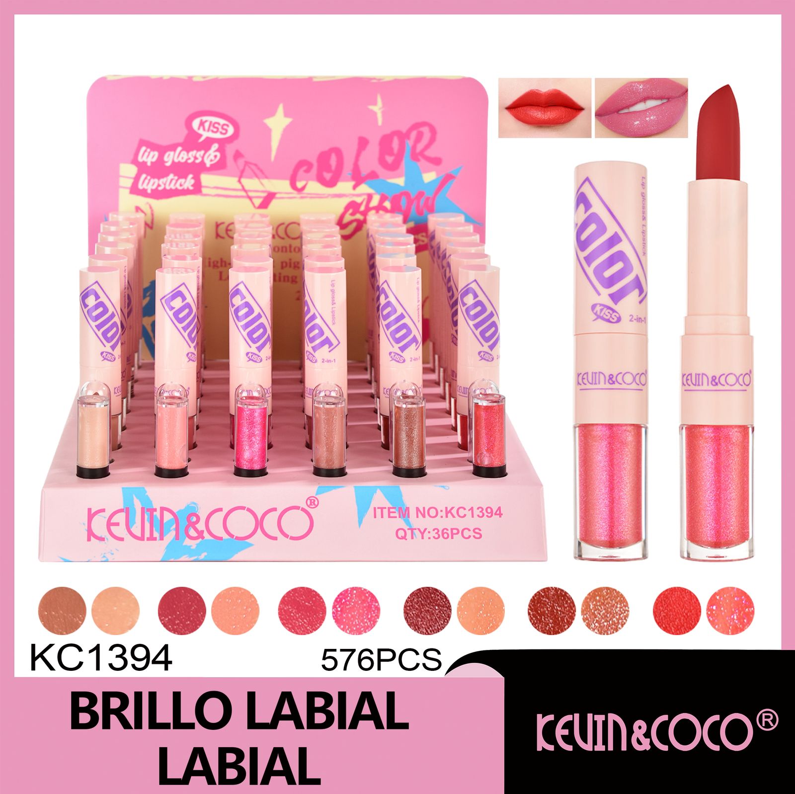  Barra de labios con brillo Color Bloom 