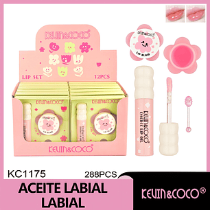 Set de brillo labial, pintalabios y delineador de labios