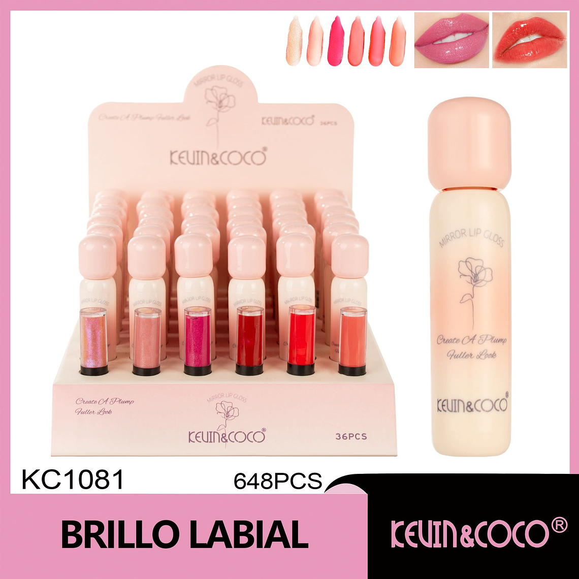  Brillo de labios Rose Love 1
