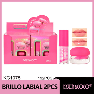   Set de brillo labial bicolor Macaron 