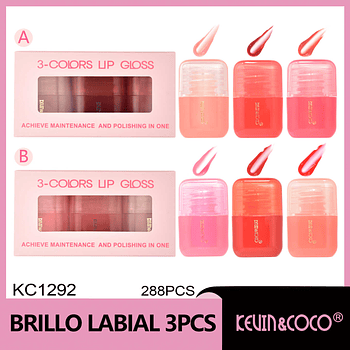 BRILLO DE LABIOS JUGOSOS X 6 TONOS