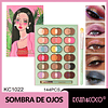 PALETA DE SOMBRAS DE 54 COLORES  CAMPANA DE VIENTO MAS BROCHA