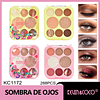 PALETA DE SOMBRAS 8 COLORES FLOWERS BEAUTY